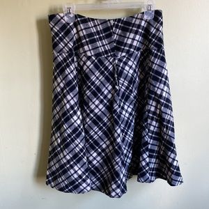 Wool Ralph Lauren Plaid Skirt
